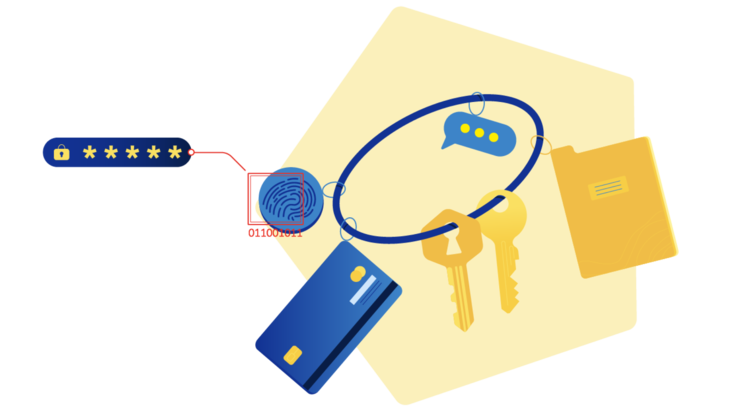 Illustration "IT-Sicherheit und Datenschutz"